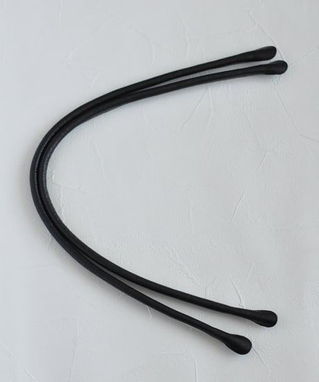 NEW!（長さ60㎝）【丸手レザーハンドル2本セット】ネジ＆ナット付き