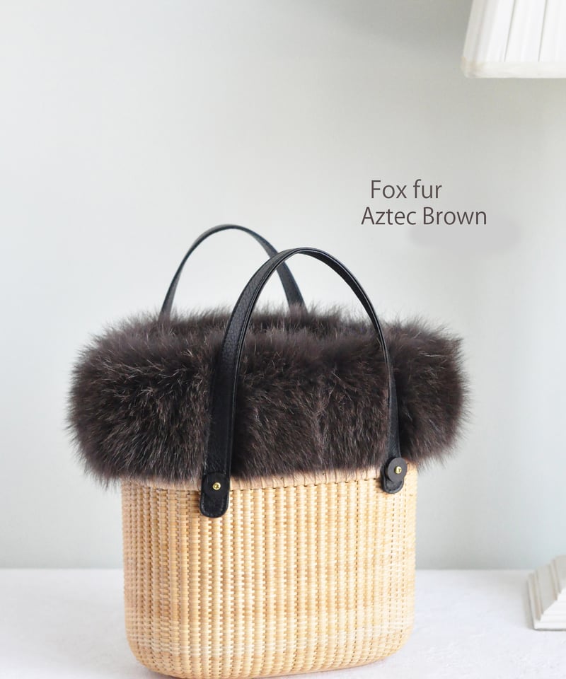 みーこi miricaナンタケットバスケット ファー付き内袋S i miricaナンタケットバスケット ファー付き内袋S