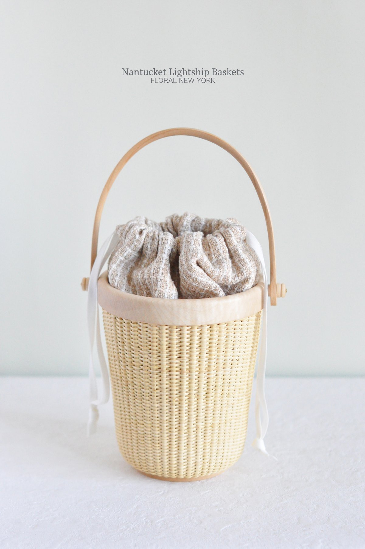 ナンタケットバスケット　サンドペイル巾着付き ナンタケットバスケット サンドペイル巾着付き ナンタケットバスケット