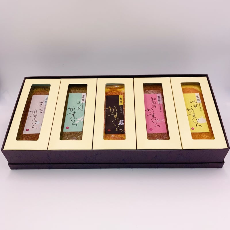 かすていら 5本セット 化粧箱入り | かめや菓子舗 公式オンラインショップ