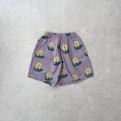 花柄ハーフパンツ