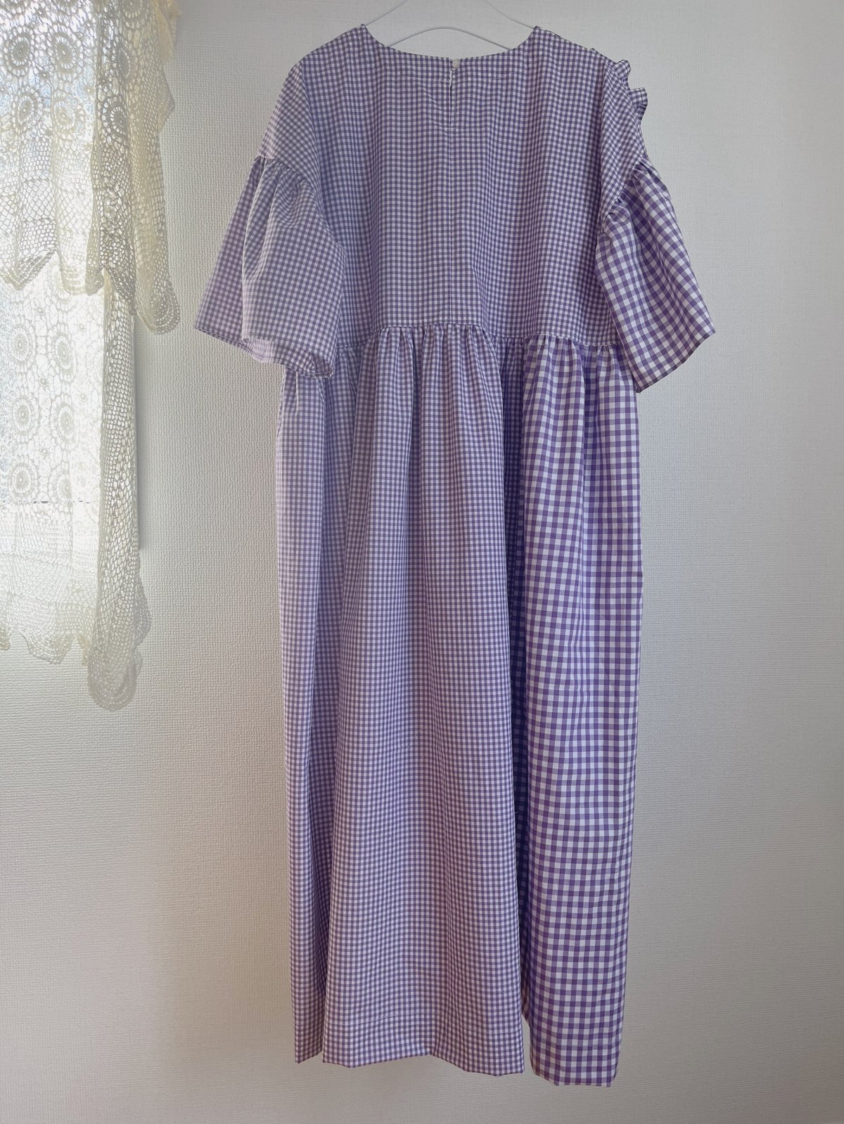 パープルギンガムチェックワンピース | HURRYTOITO ONLINE STORE