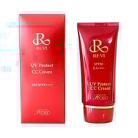 開き毛穴予防☆REVI ルヴィ CYチーク ピンク 1個30g 交換パフ