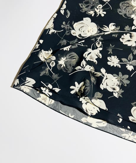 flower no sleeve mini dress