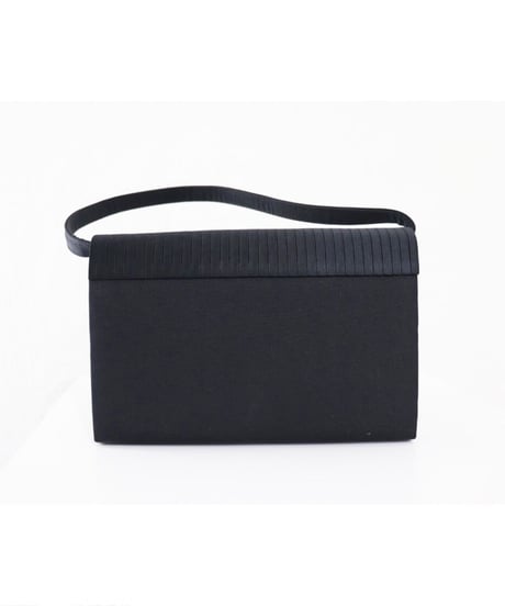 black formal hand bag