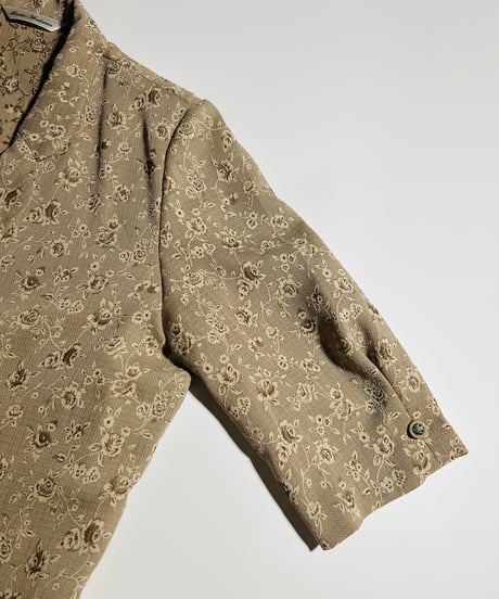flower short sleeve jacket