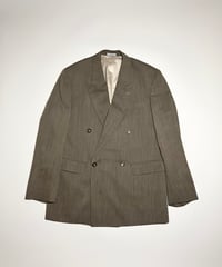greige double tailored jacket