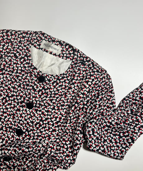 YSL design waist tuck dress