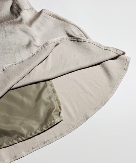 satin flare skirt