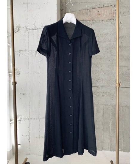 see through waist tuck dress