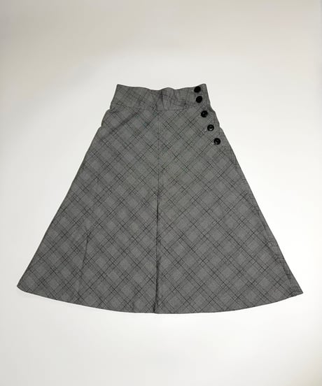 button check skirt