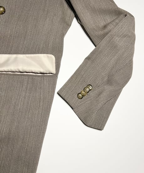 greige double tailored jacket