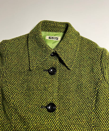 green texture coat