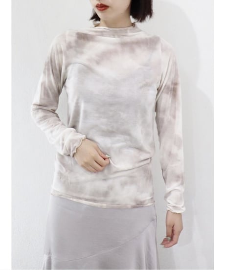 tie-dye sheer top