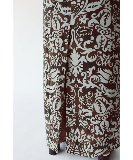 pattern long skirt