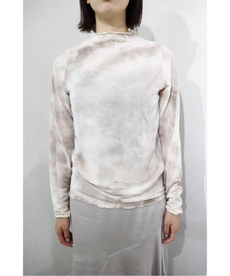 tie-dye sheer top