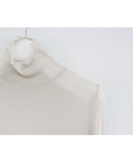 sheer top (gray beige)