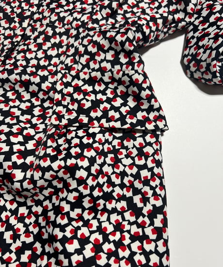 YSL design waist tuck dress