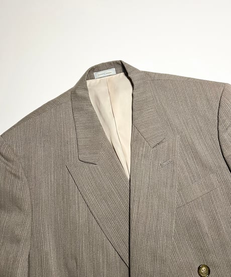 greige double tailored jacket