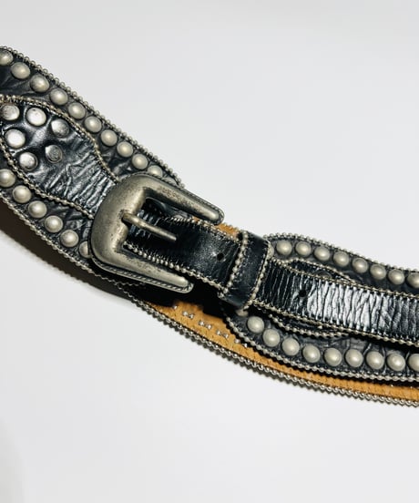 real leather western belt