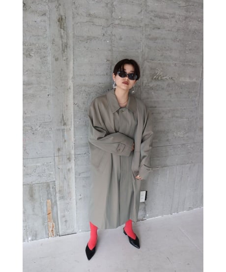 gloss long coat