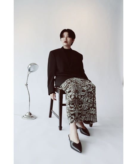 pattern long skirt