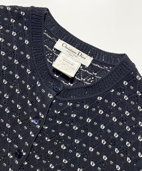 DIOR design knit cardigan