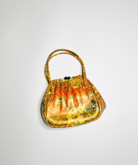 patterned hand bag