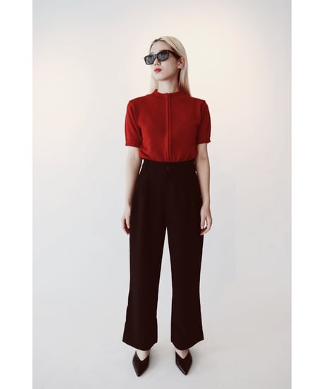 zip knit top