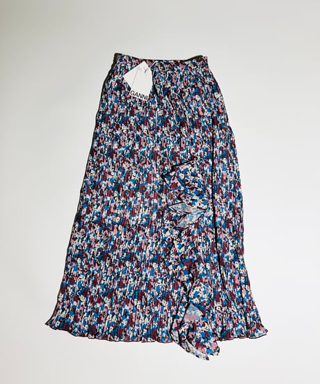 GANNI georgette skirt