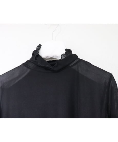 sheer top (black)