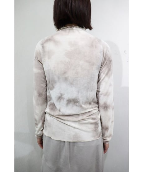 tie-dye sheer top