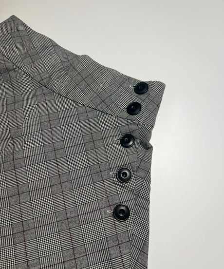 button check skirt