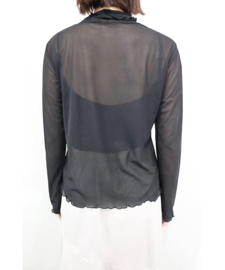 sheer top (black)