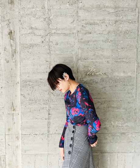 ISSEY MIYAKE  design sheer top