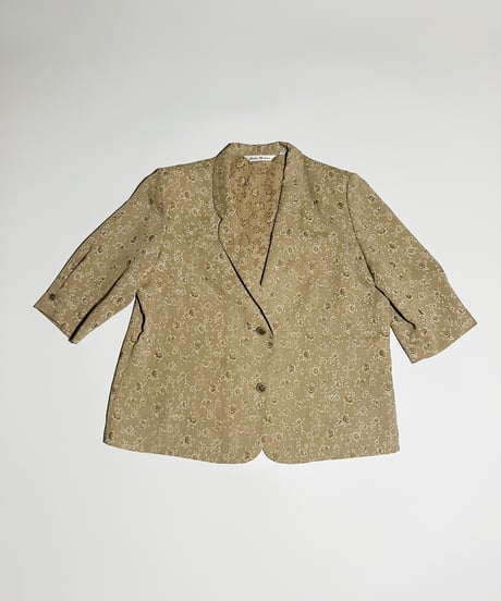 flower short sleeve jacket