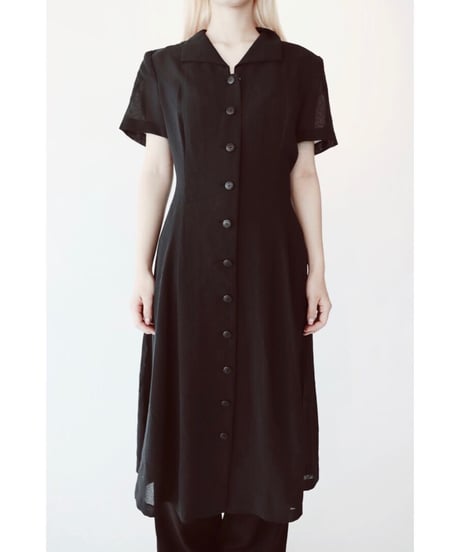 see through waist tuck dress