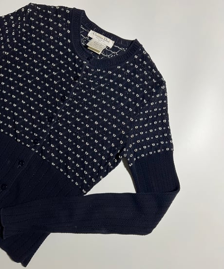 DIOR design knit cardigan