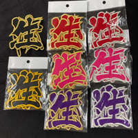 生涯虎命　4文字　ワッペン