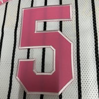 背番号ワッペン　0〜9　ピンク