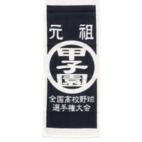 高校野球　元祖甲子園　フェイスタオル　紺