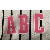 ローマ字ワッペン　A〜Z　ピンク