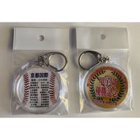 106回　優勝記念　メンバー入り丸型キーホルダー