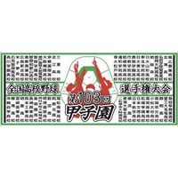 第103回全国高校野球選手権大会　全校名フェイスタオル
