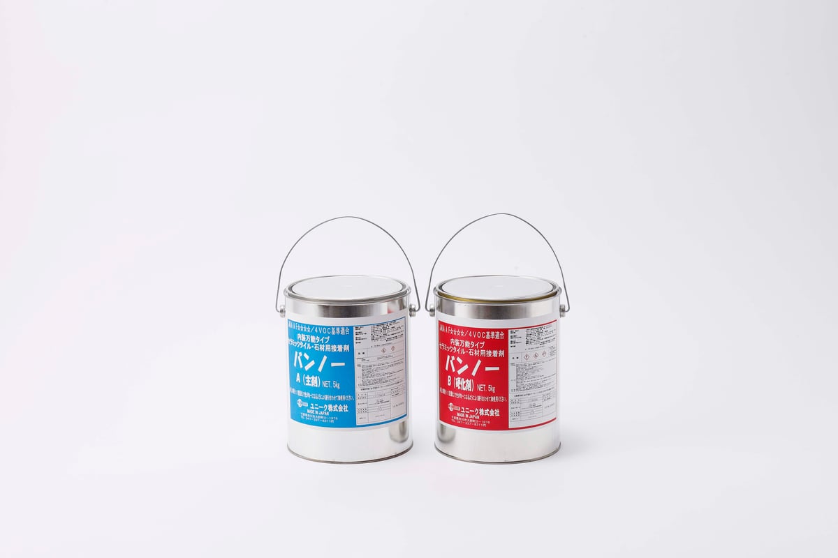 2液を混ぜるだけ！万能タイプ接着剤 バンノーA/B 【5kg缶セット