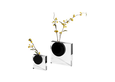 SPHER flower vase L　black