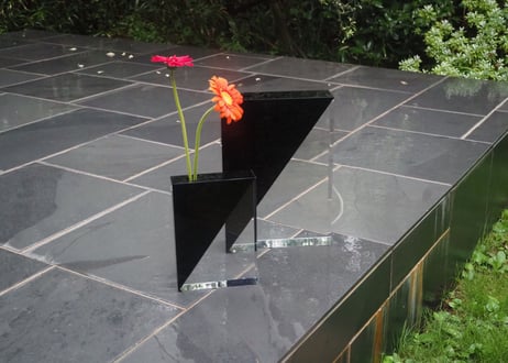 DIAGONAL flower vase S　black