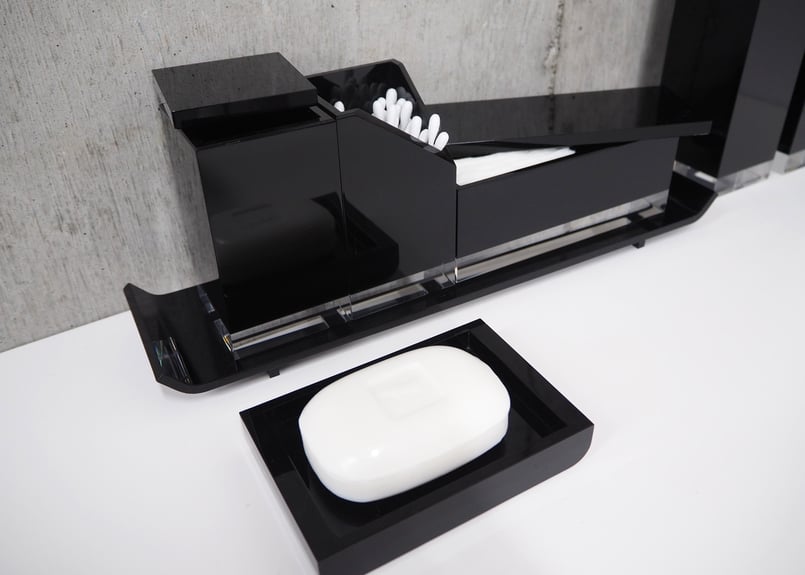 SABIA bath＆powder tool black | WAAZWIZ web shop
