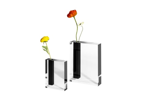 BLACK LINE flower vase S