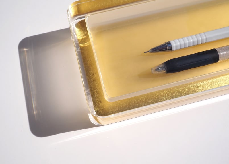 YOROZU pen case Gold | WAAZWIZ web shop